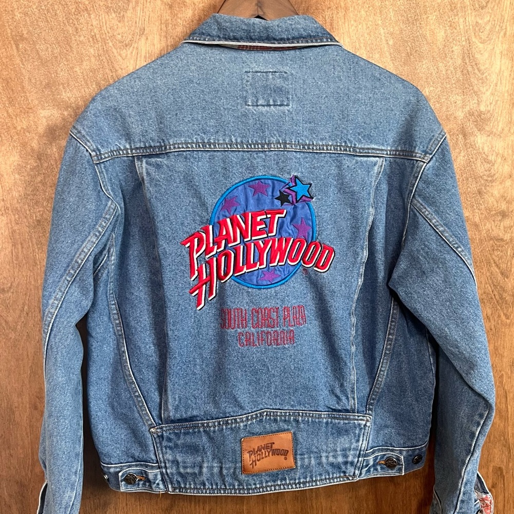 Vintage Planet Hollywood denim jacket medium